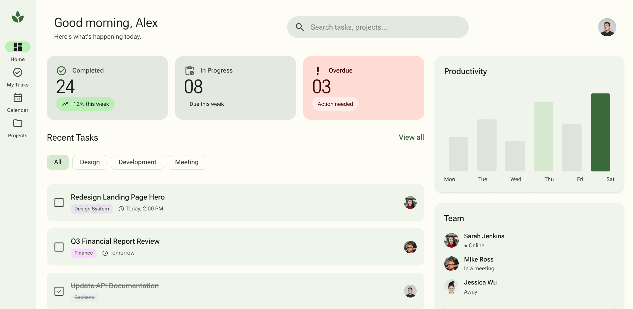 TaskFlow Dashboard
